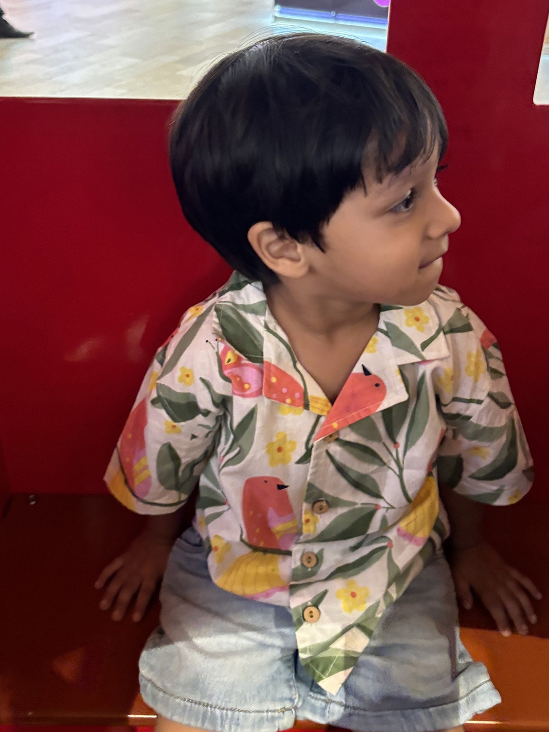 

MASU LIVING Boys Comfort Cuban Collar Tropical Cotton Casual Shirt, Multi