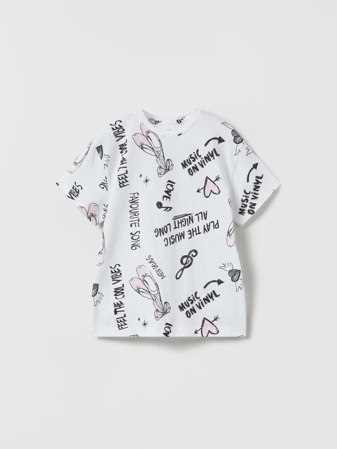 

ZARA Girls White Tshirts