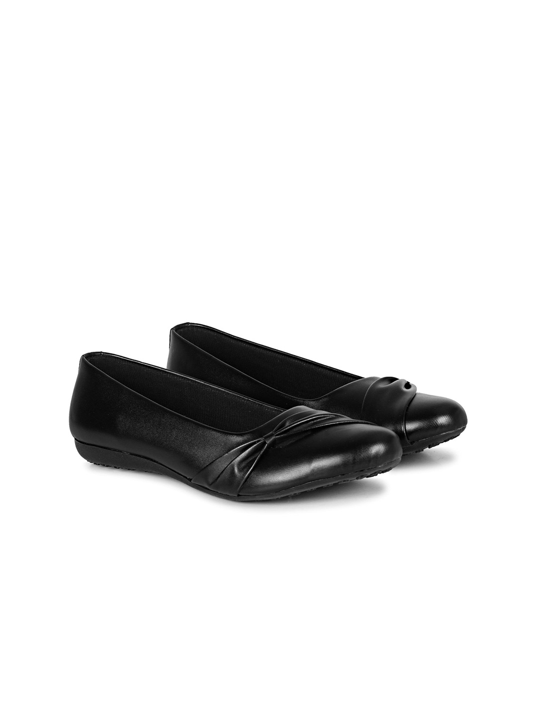 

FOOTSHEZ Women Ballerinas Comfortable Flats, Black