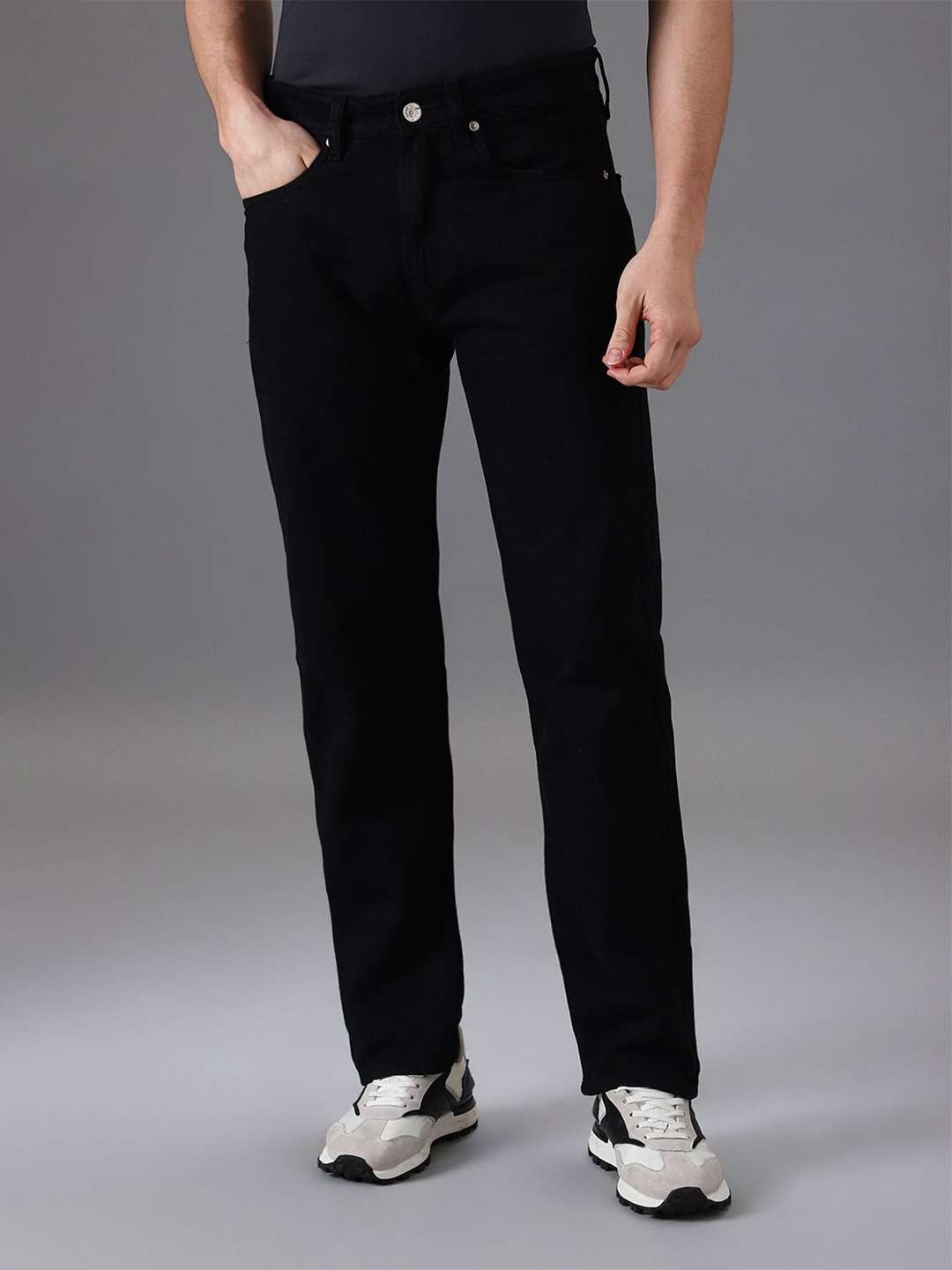 

Banana Club Men Mid-Rise Regular Fit Jeans, Black