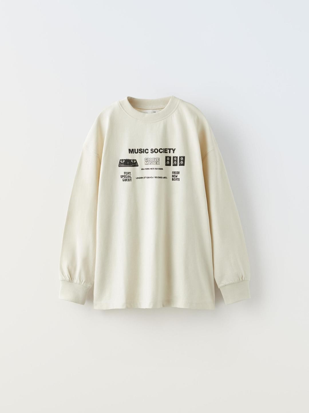 

ZARA Boys Beige Tshirts