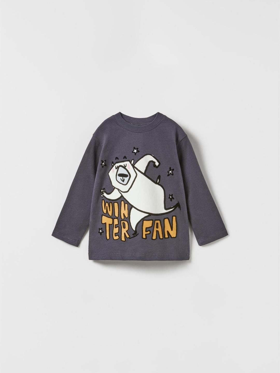 

ZARA Kids-Unisex Black Tshirts