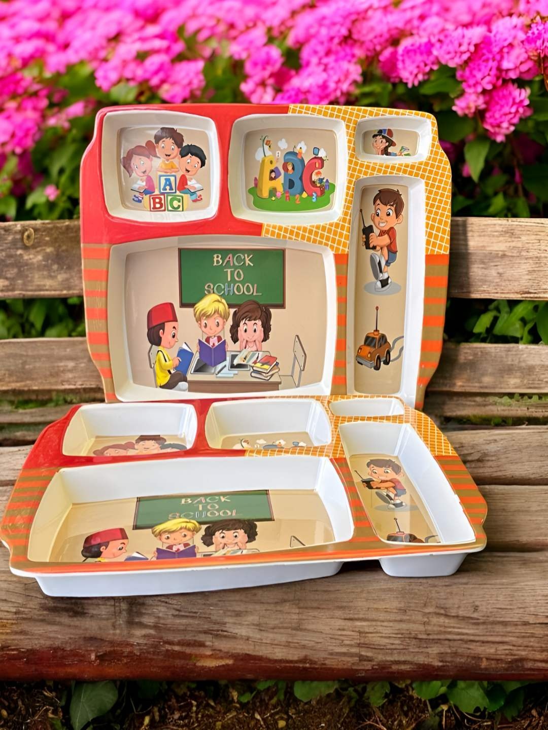 

Gallery99 Yellow 2024 2 Pieces Melamine Easy to Clean Plates