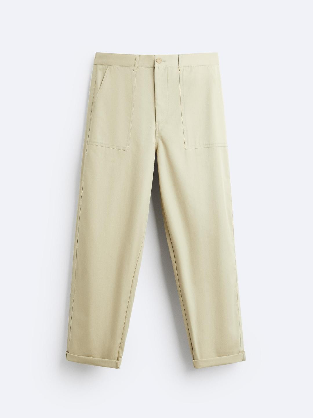 

ZARA Men Beige Trousers