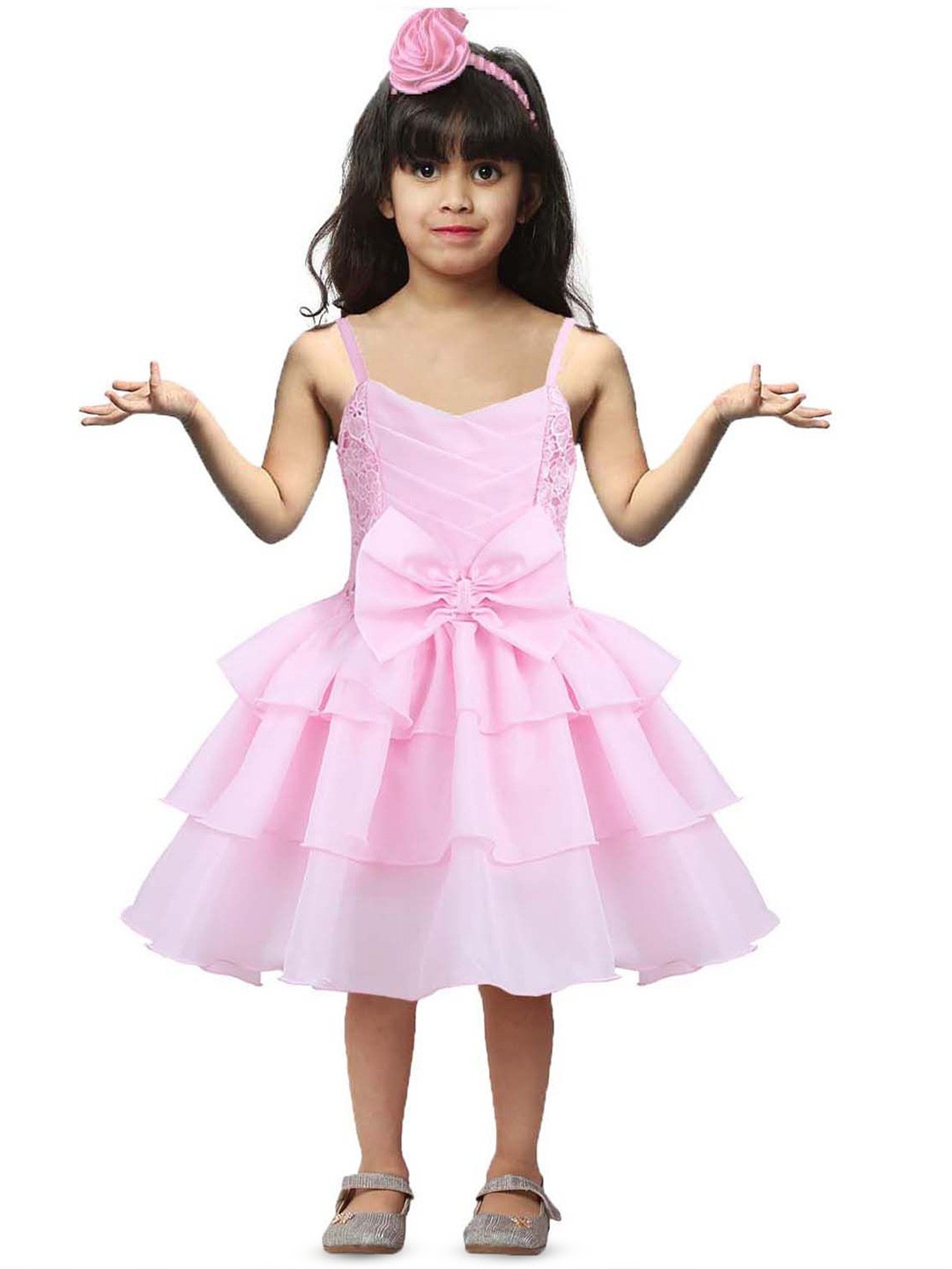 

Wish little Girls Fit and Flare Dress, Pink