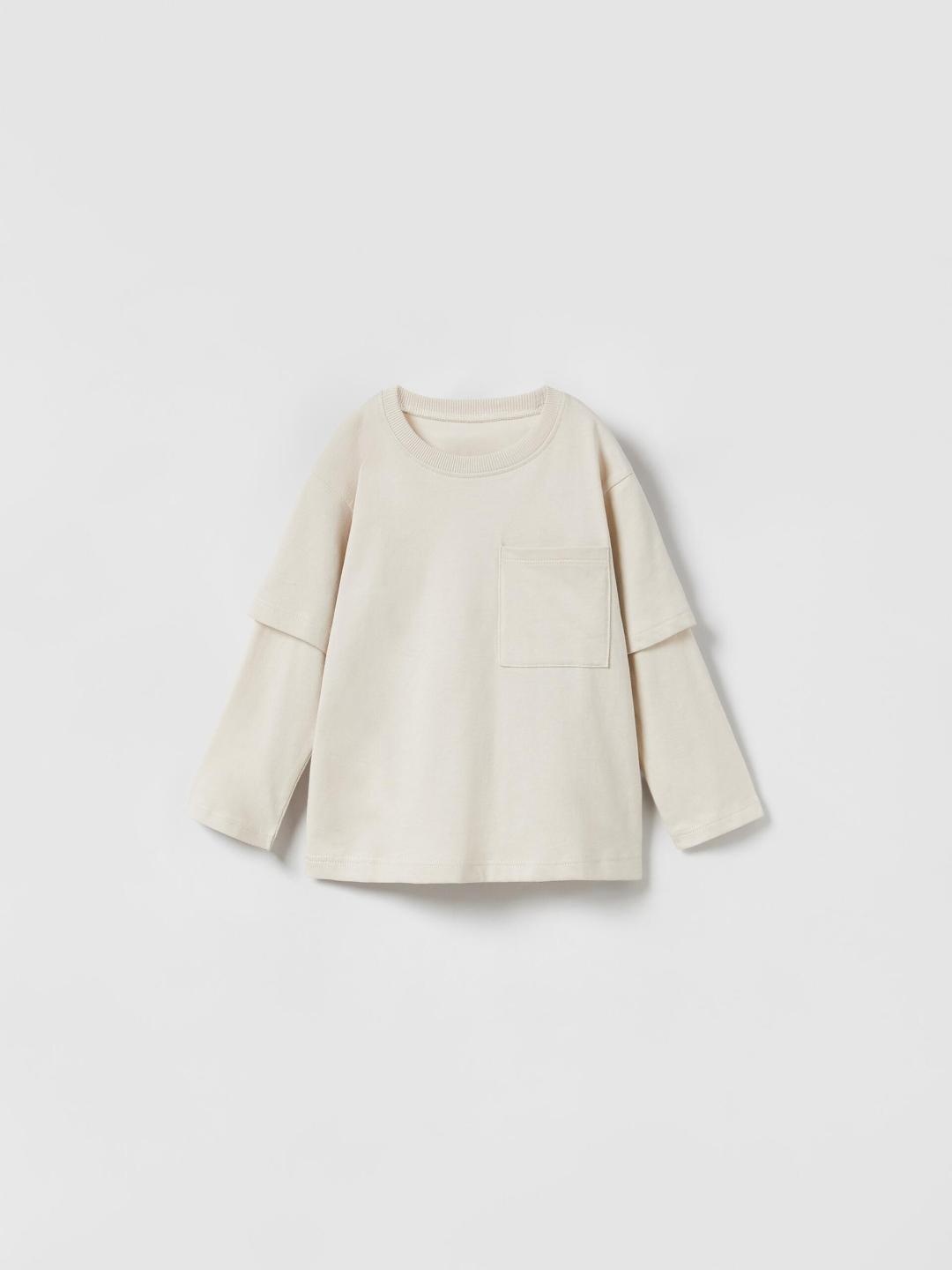 

ZARA Kids-Unisex White Tshirts