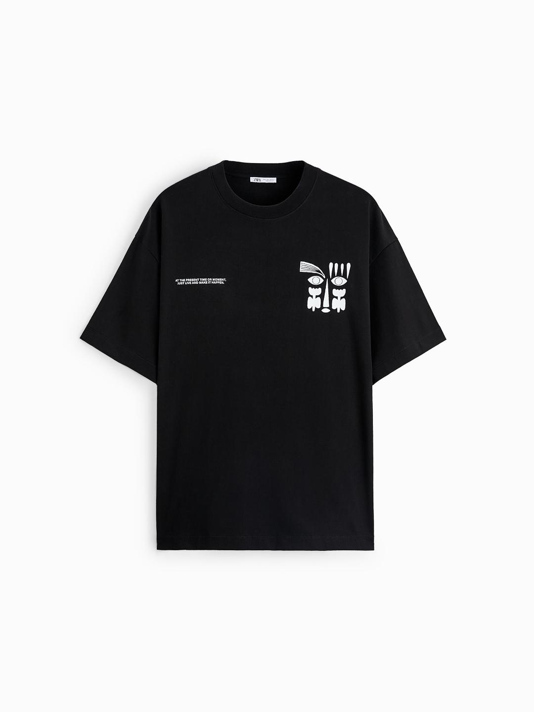 

ZARA Men Black Tshirts