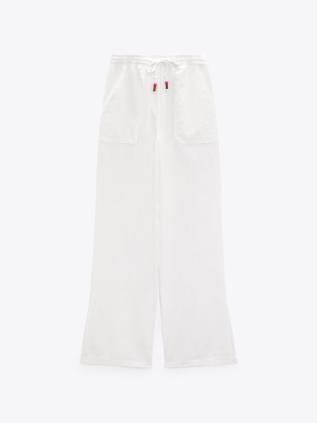 

ZARA Women White Trousers