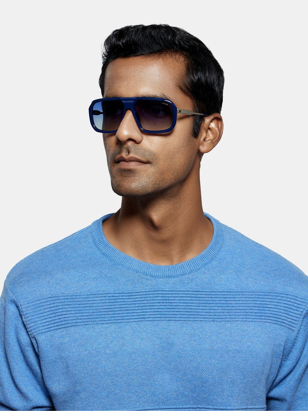 

OPIUM Men Aviator Sunglasses with UV Protected Lens OP-10233-C03-56, Blue