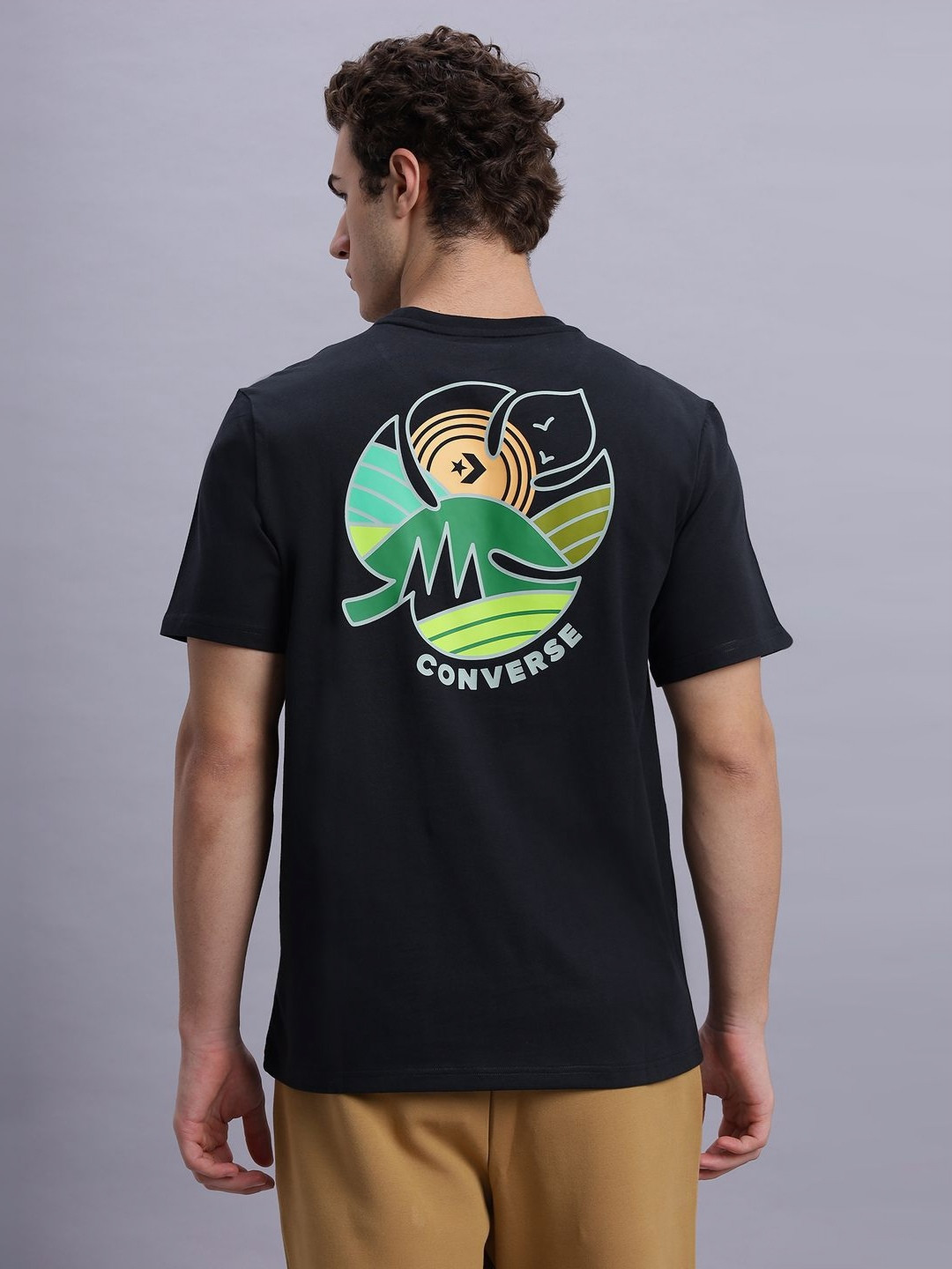 

Converse Men Leaf T-Shirt, Black