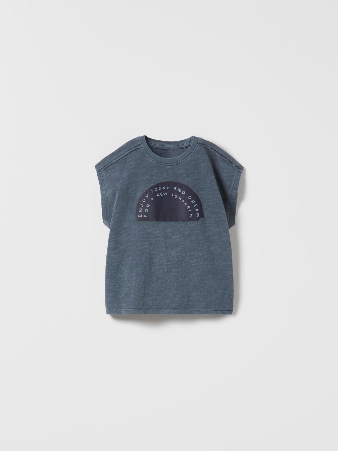 

ZARA Kids-Unisex Blue Tshirts