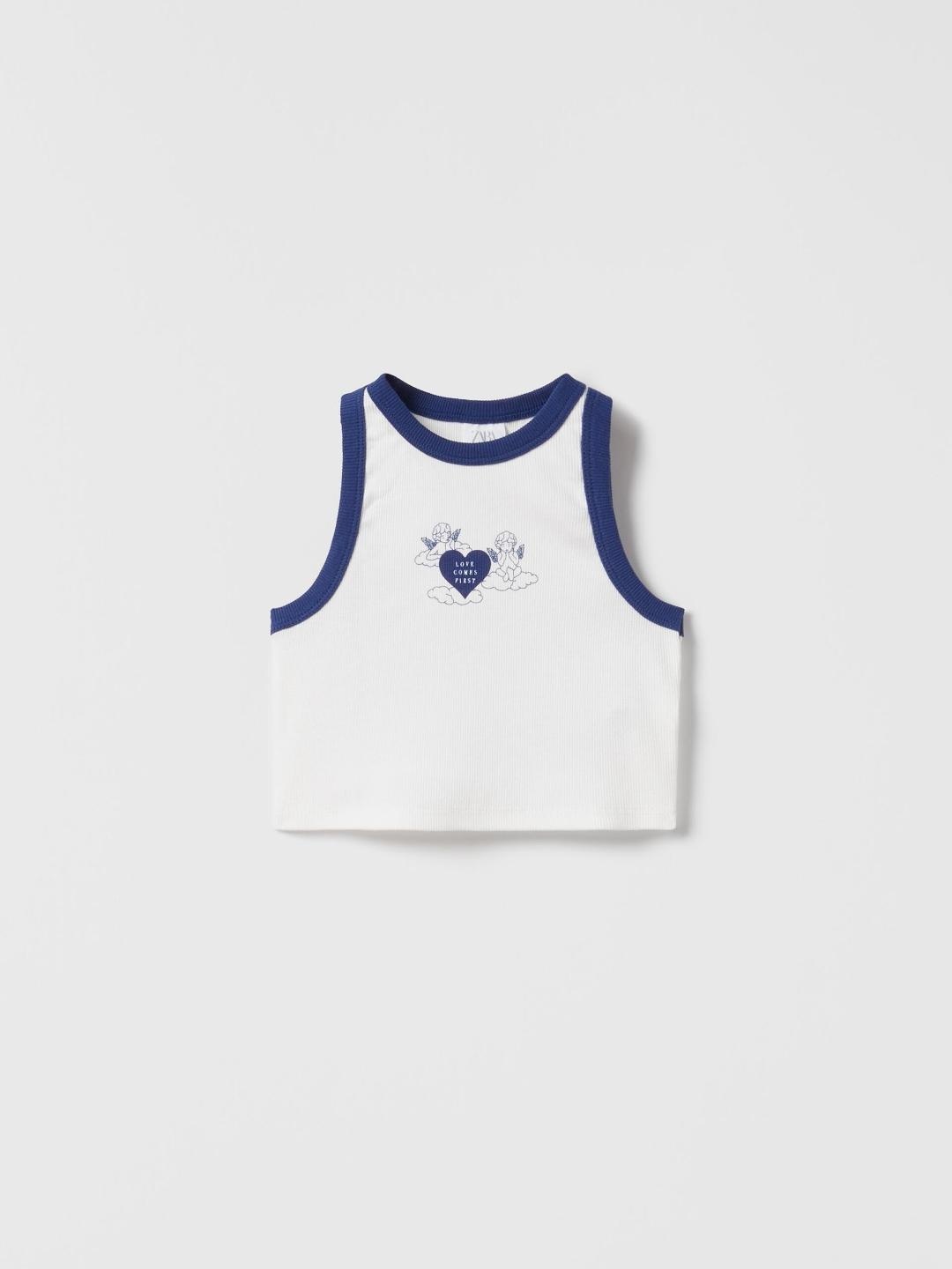

ZARA Girls White Tshirts