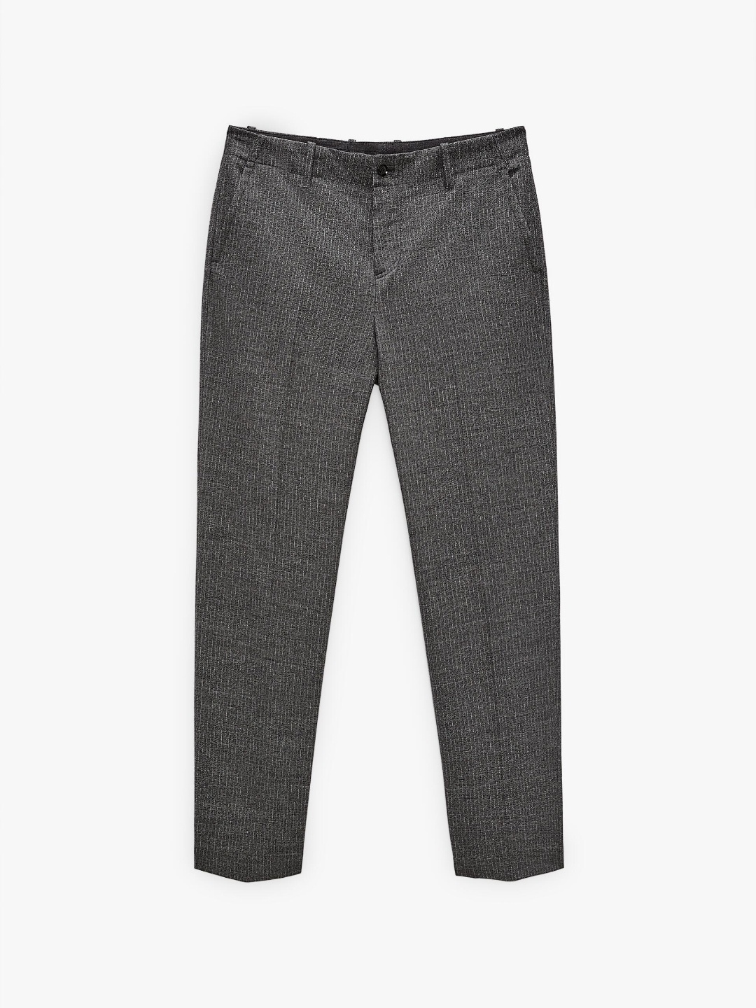 

ZARA Men Grey Trousers