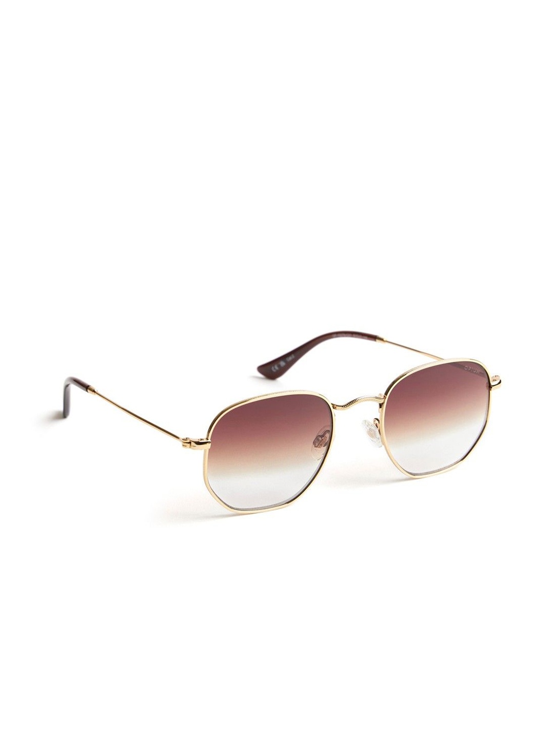 

OPIUM Unisex Round Sunglasses with UV Protected Lens OP-10276-C01-51-Gold