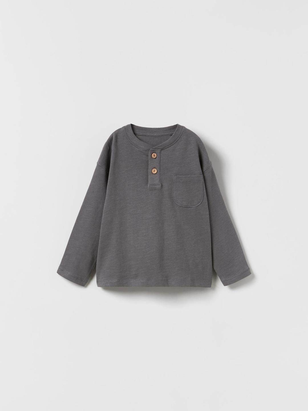 

ZARA Kids-Unisex Grey Tshirts