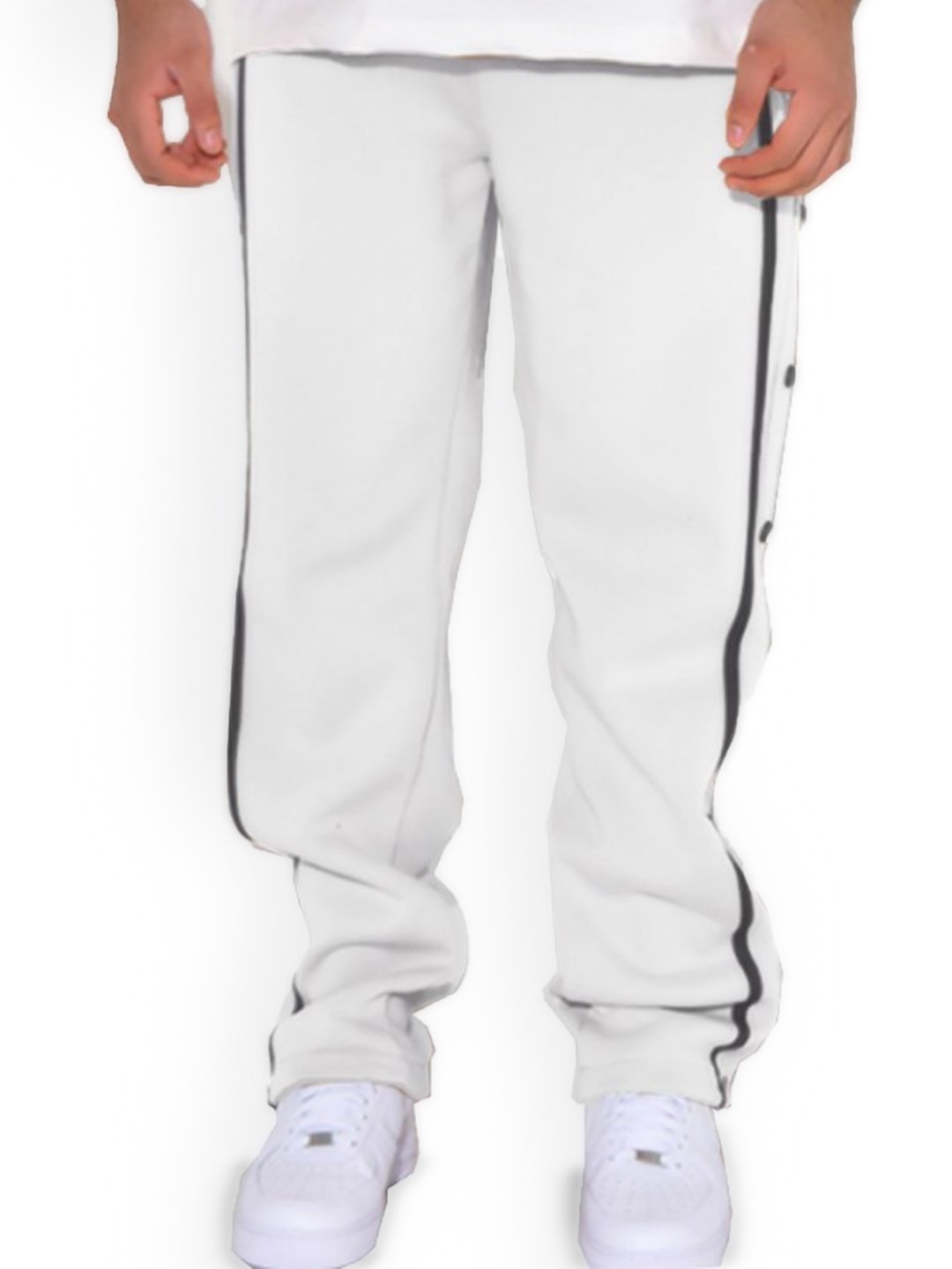 

StyleCast x Revolte Men Solid Regular Fit Easy Wash Chinos Trousers, White