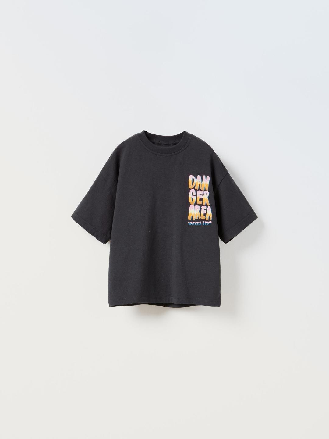 

ZARA Kids-Unisex Black Tshirts