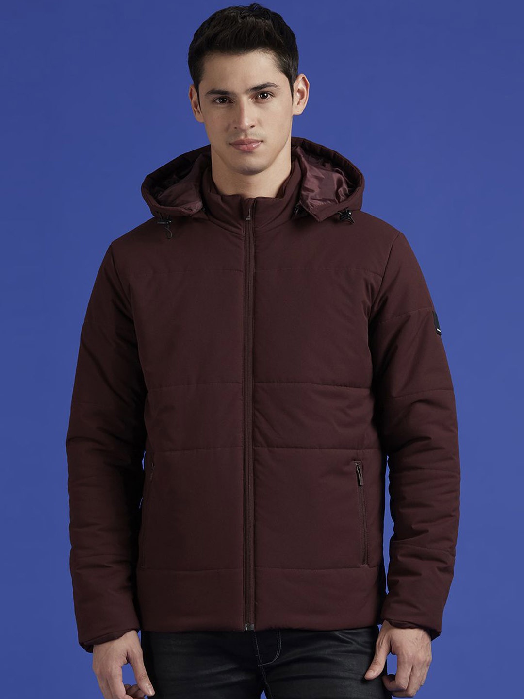 

Pepe Jeans Men Hooded Solid Casual Padded Jacket, Black