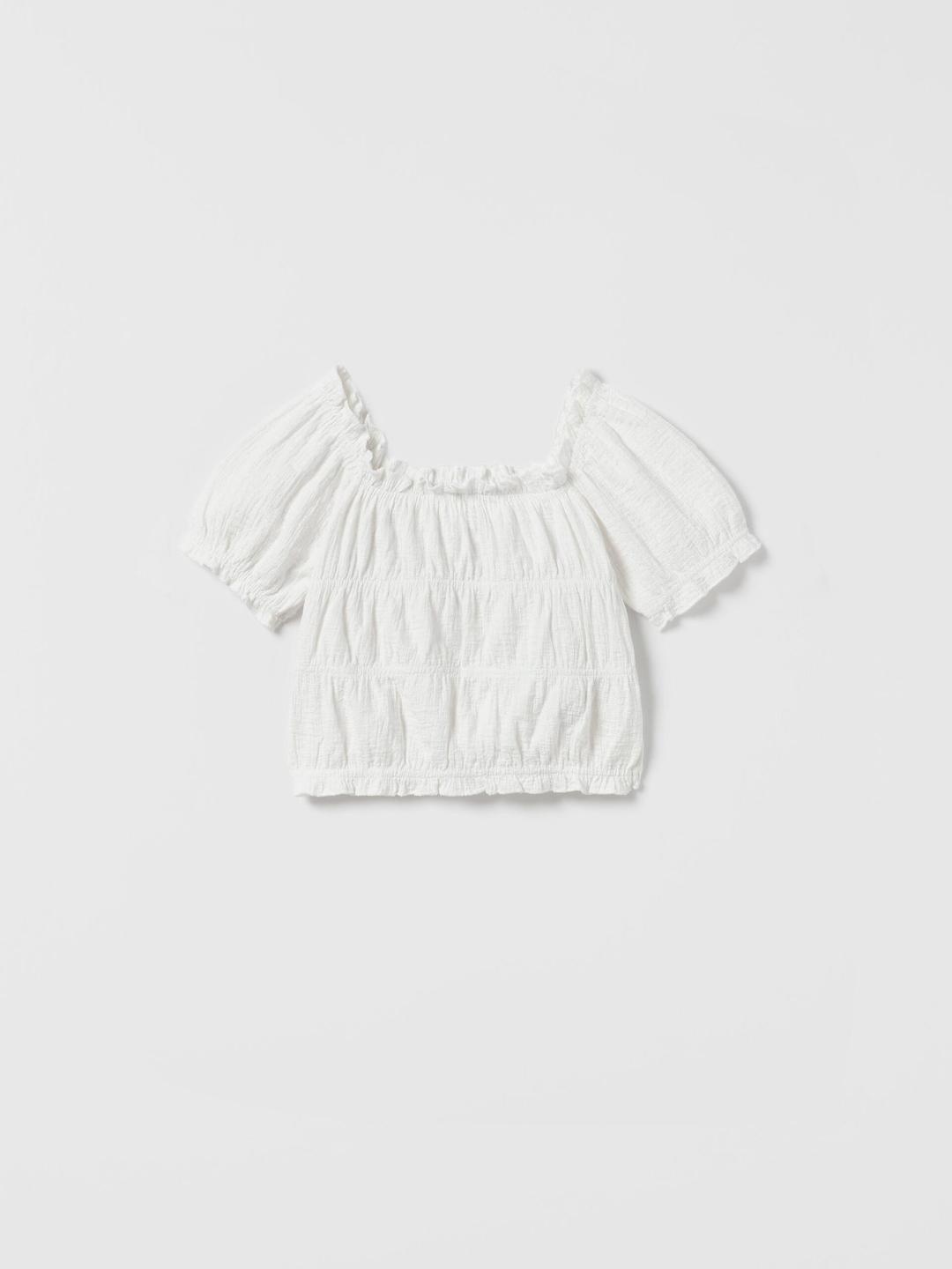 

ZARA Girls White Tshirts