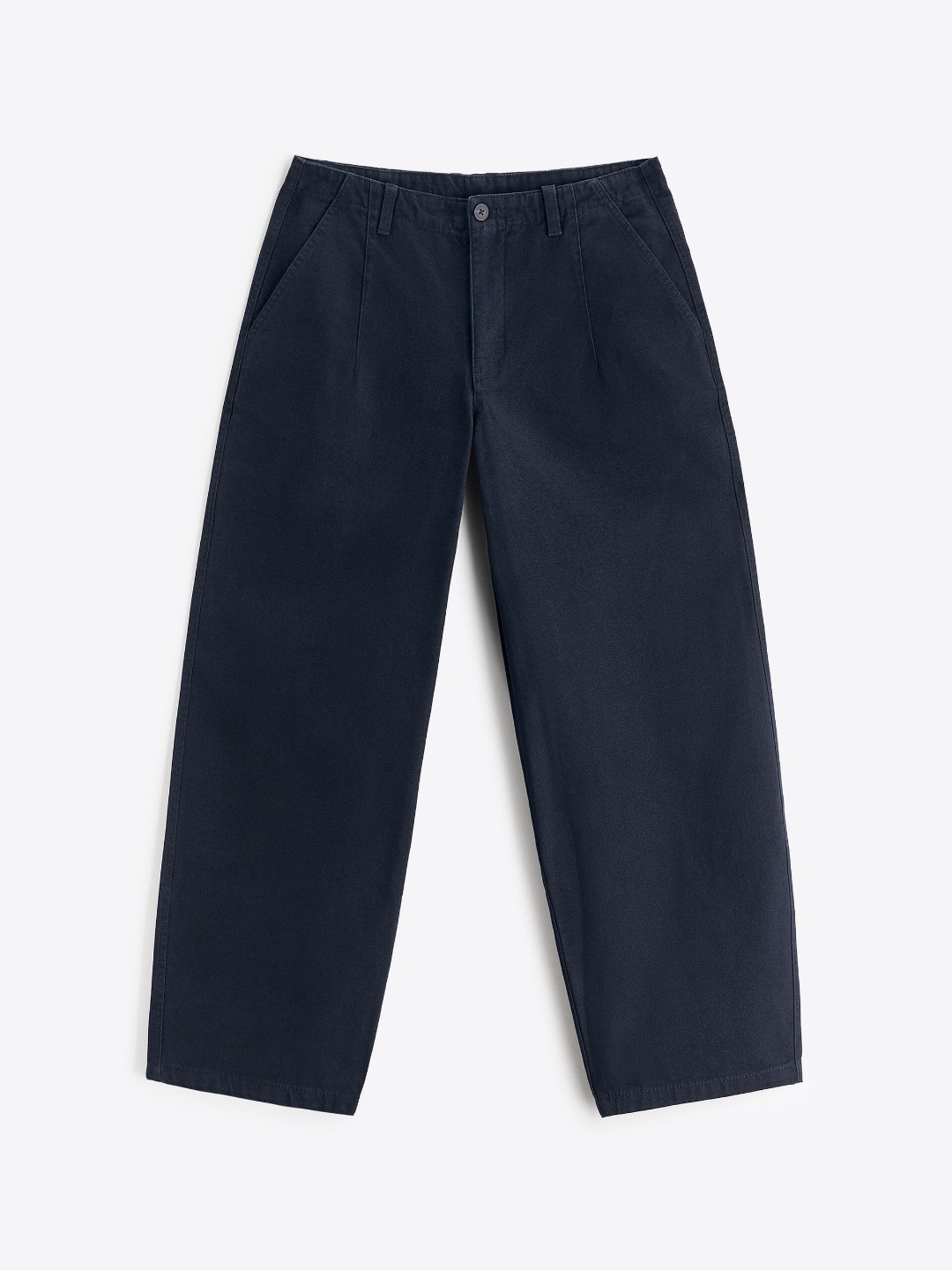 

ZARA Men Navy Blue Trousers