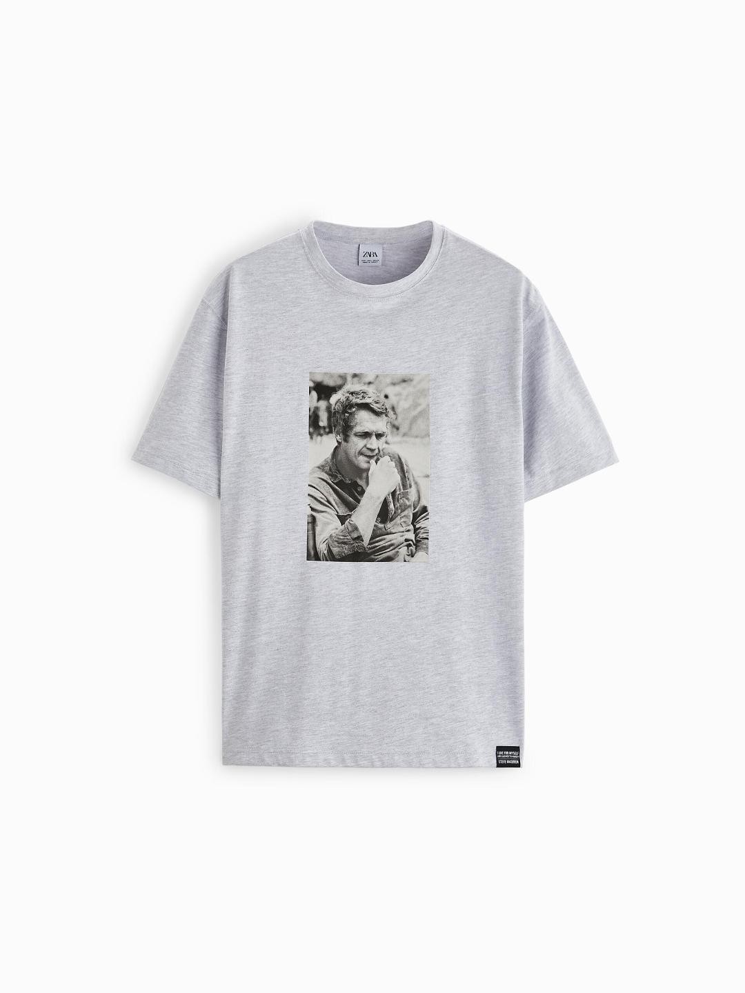 

ZARA Men Grey Tshirts