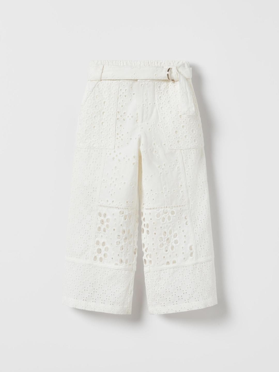 

ZARA Girls White Trousers