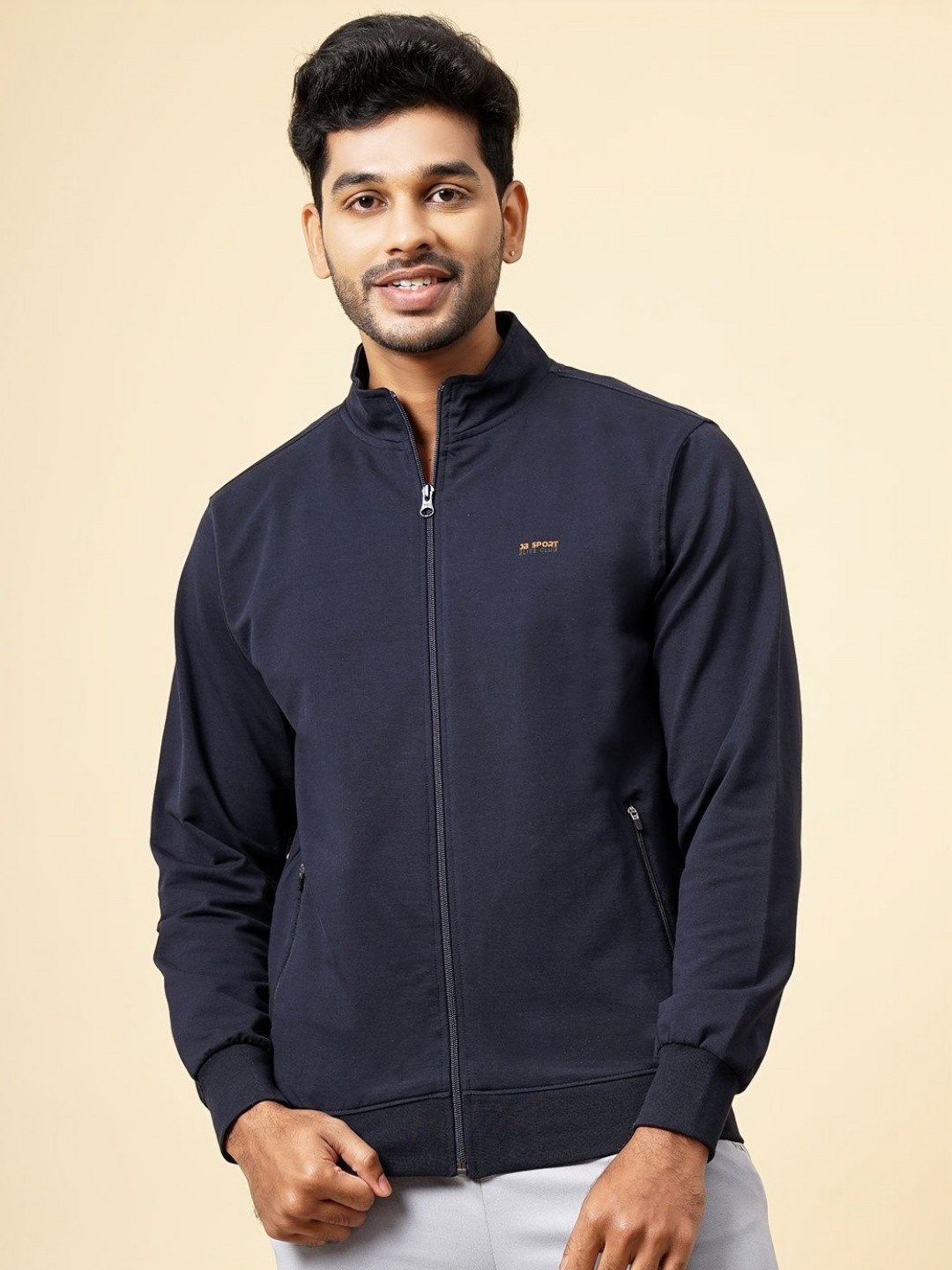 

JADE BLUE Men Applique T-shirt, Navy blue
