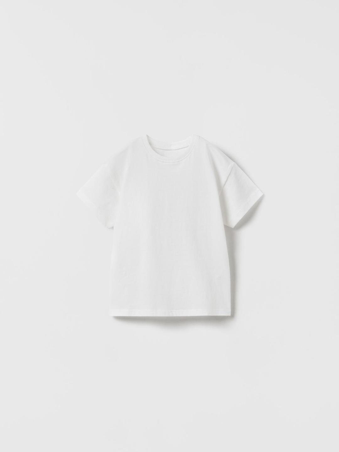 

ZARA Kids-Unisex White Tshirts