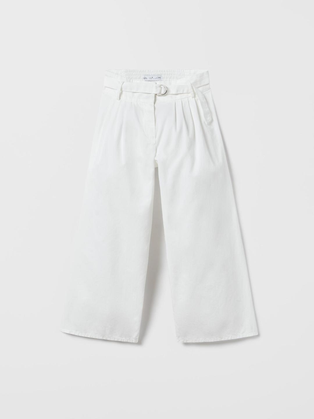 

ZARA Girls White Trousers