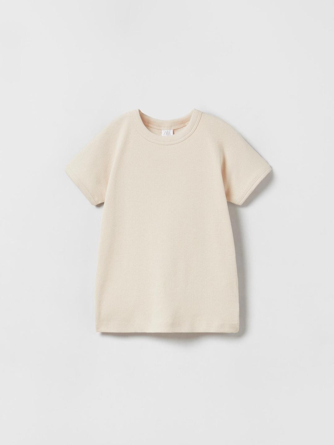 

ZARA Girls Beige Tshirts
