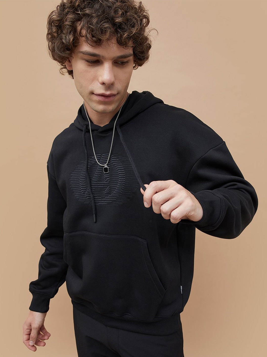 

Fame Forever by Lifestyle Men Hooded Cotton Sweatshirt, Black