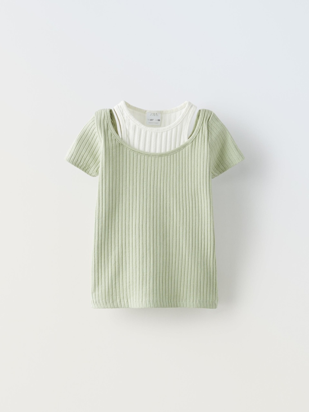 

ZARA Girls Khaki Tshirts