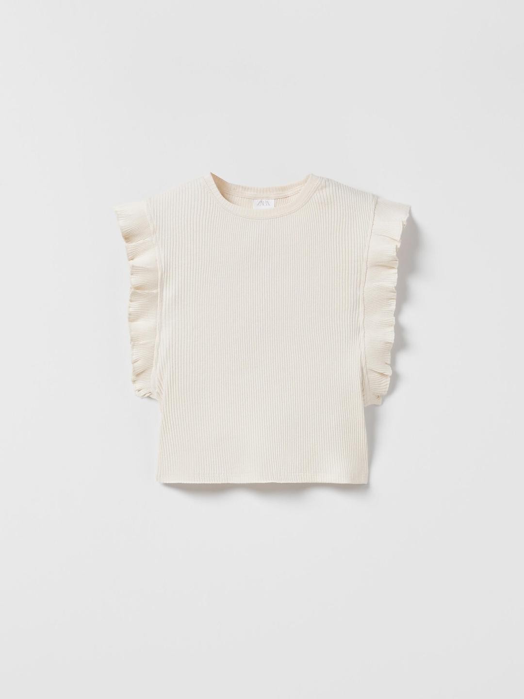 

ZARA Girls Beige Tshirts