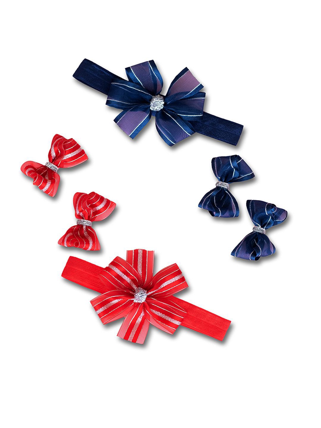 

RIBBON CANDY Girls Set of 2 Hair Accessory Set, Blue