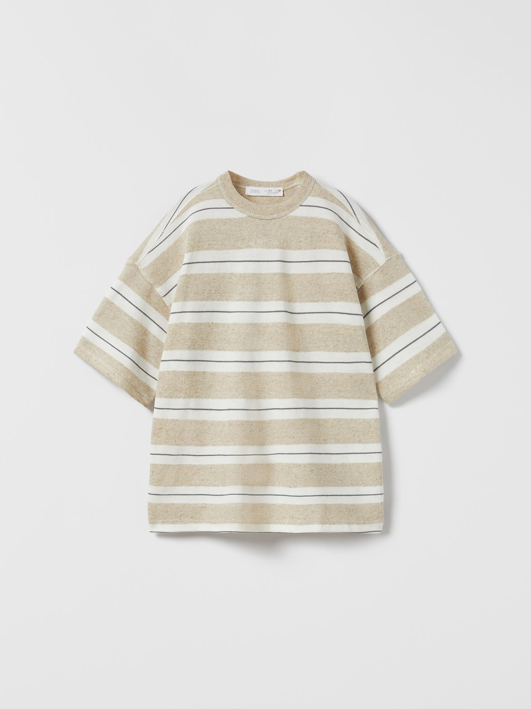

ZARA Boys Beige Tshirts