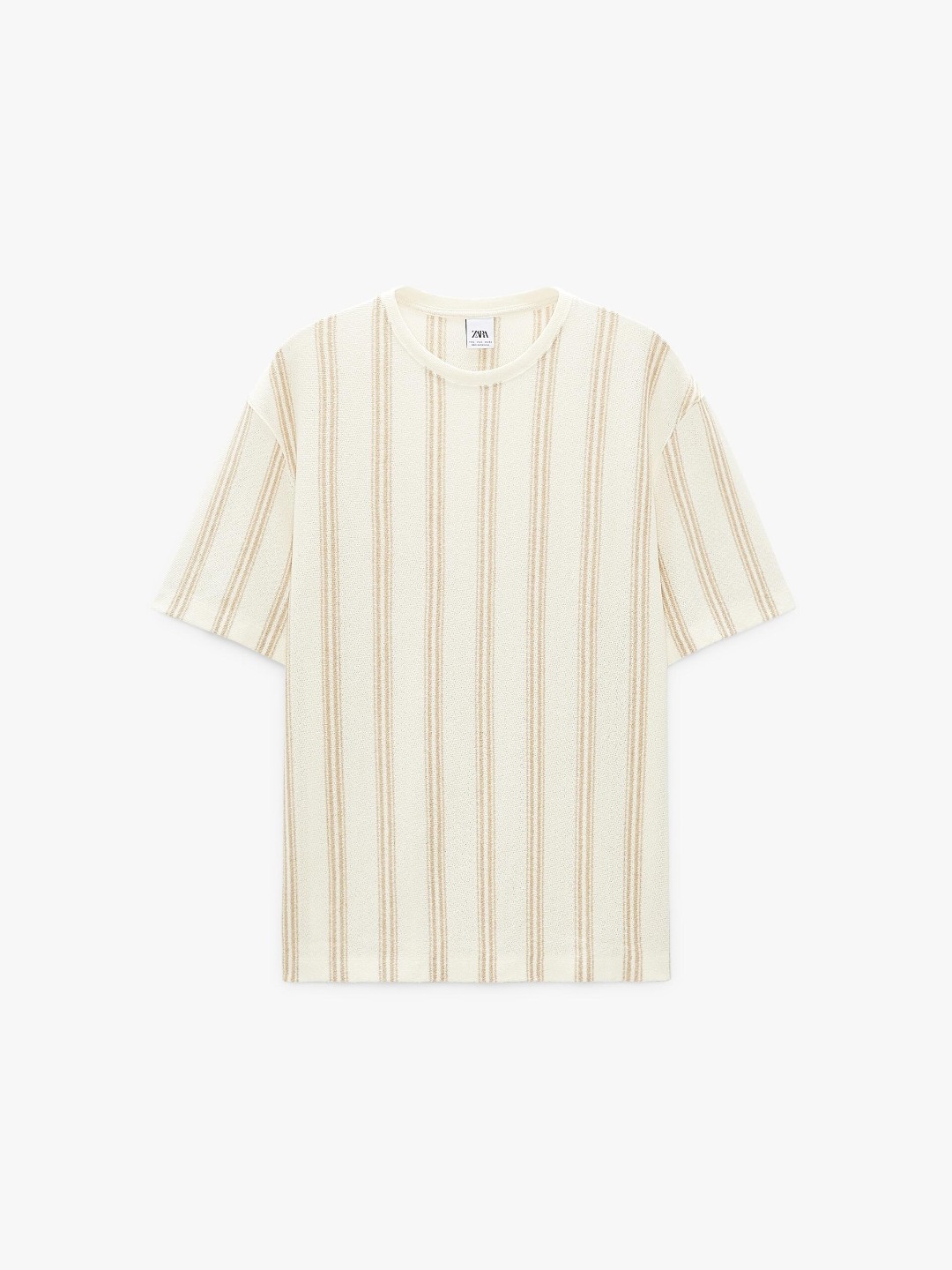 

ZARA Men Beige Tshirts