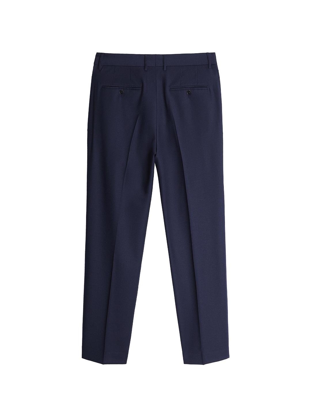 

ZARA Men Navy Blue Trousers