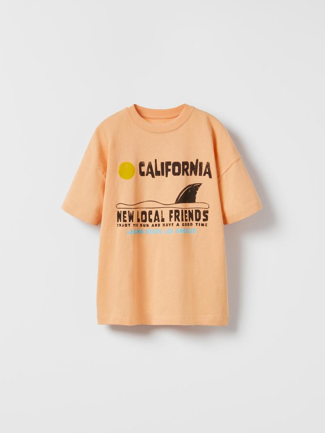 

ZARA Boys Orange Tshirts
