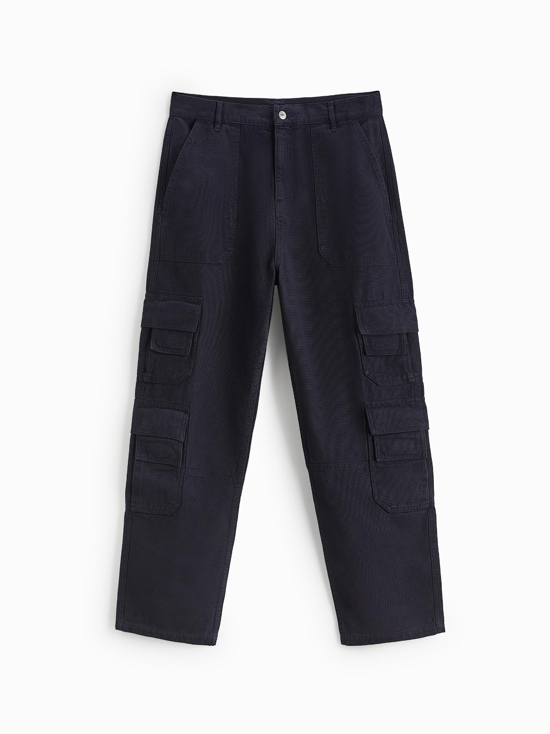 

ZARA Men Navy Blue Trousers
