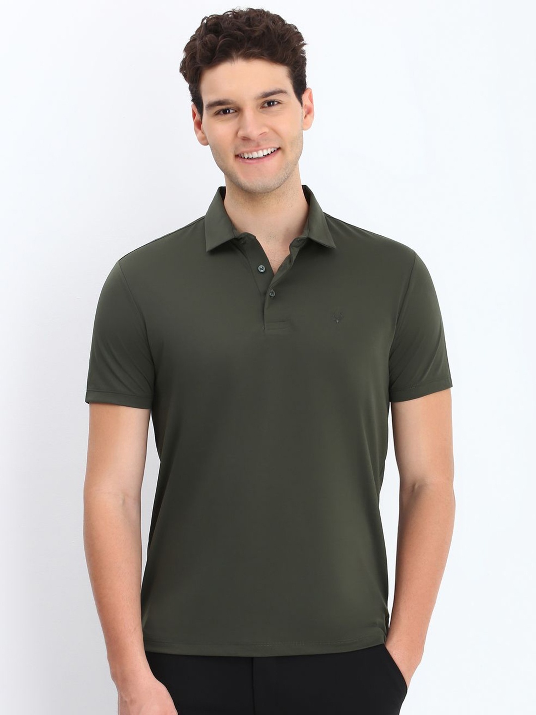 

Allen Solly Sport Men Polo Collar T-shirt, Olive