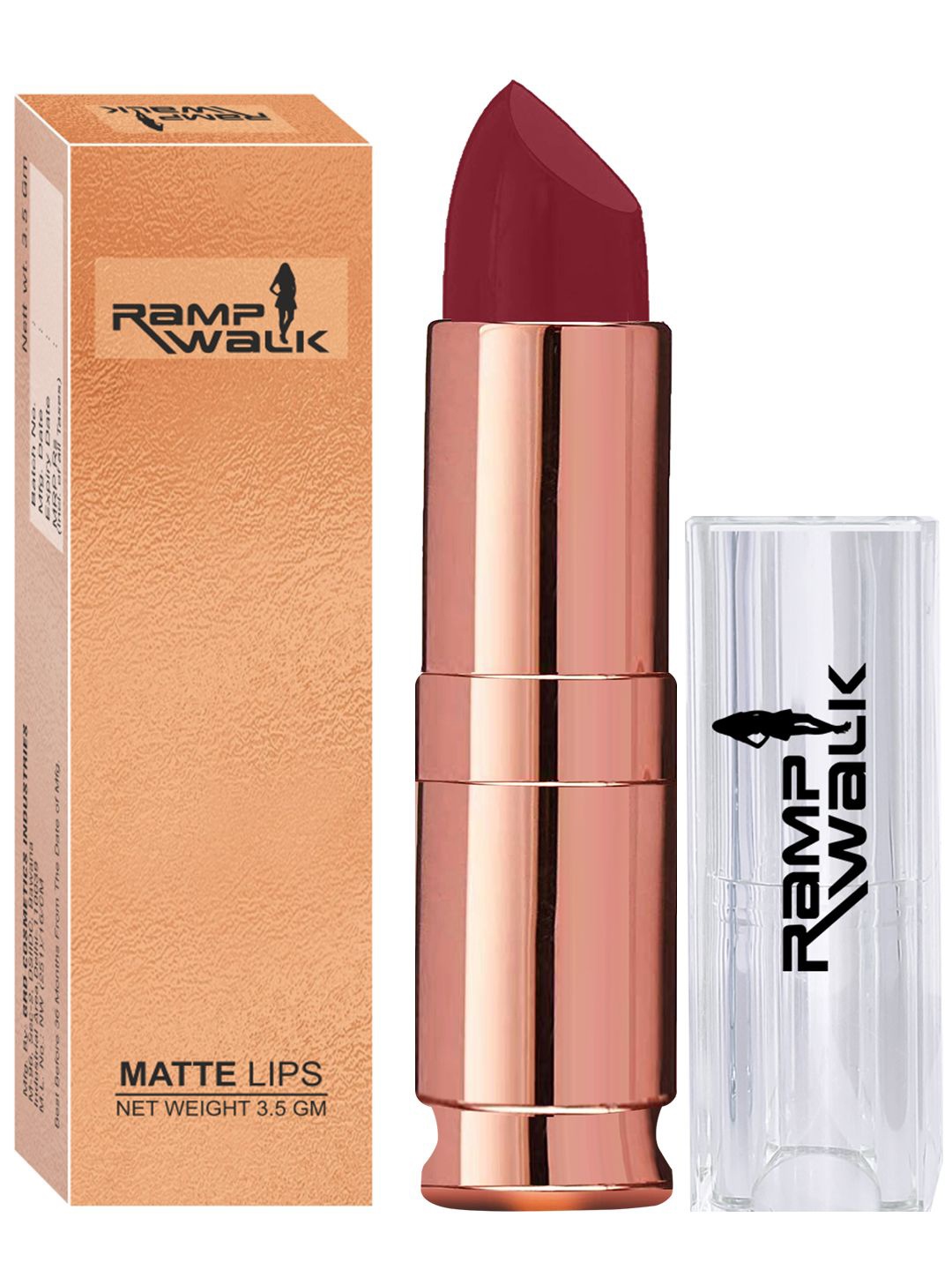 

Ramp Walk Matte Lips Velvet Lipstick Enriched With Jojoba Oil- 3.5 g- Shade- 95, Maroon