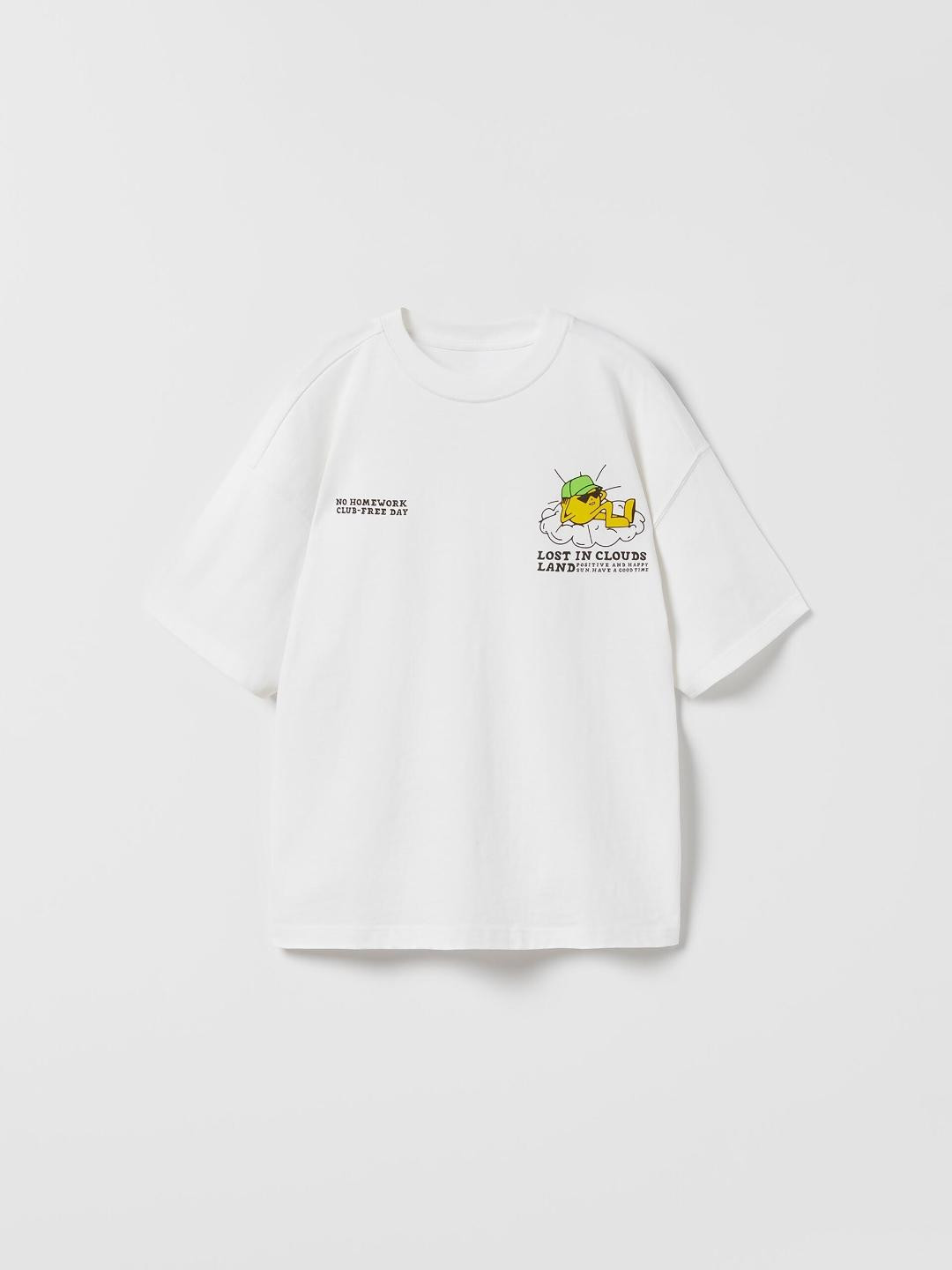 

ZARA Boys White Tshirts