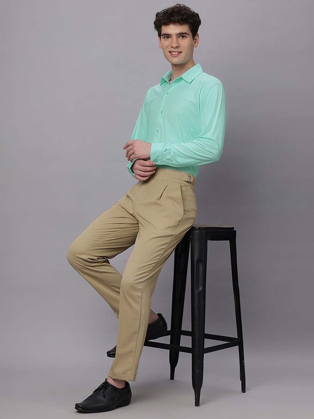 

Wear Your Opinion Men's Full Sleeve Smart Tech Shirt, Sea green