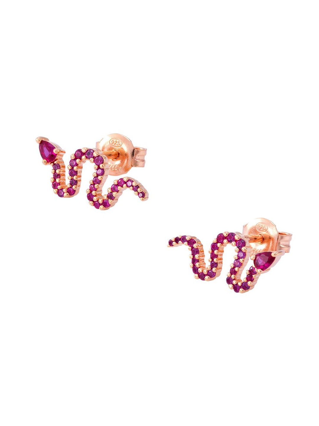 

Emporio Armani Rose Gold-Plated Contemporary Studs