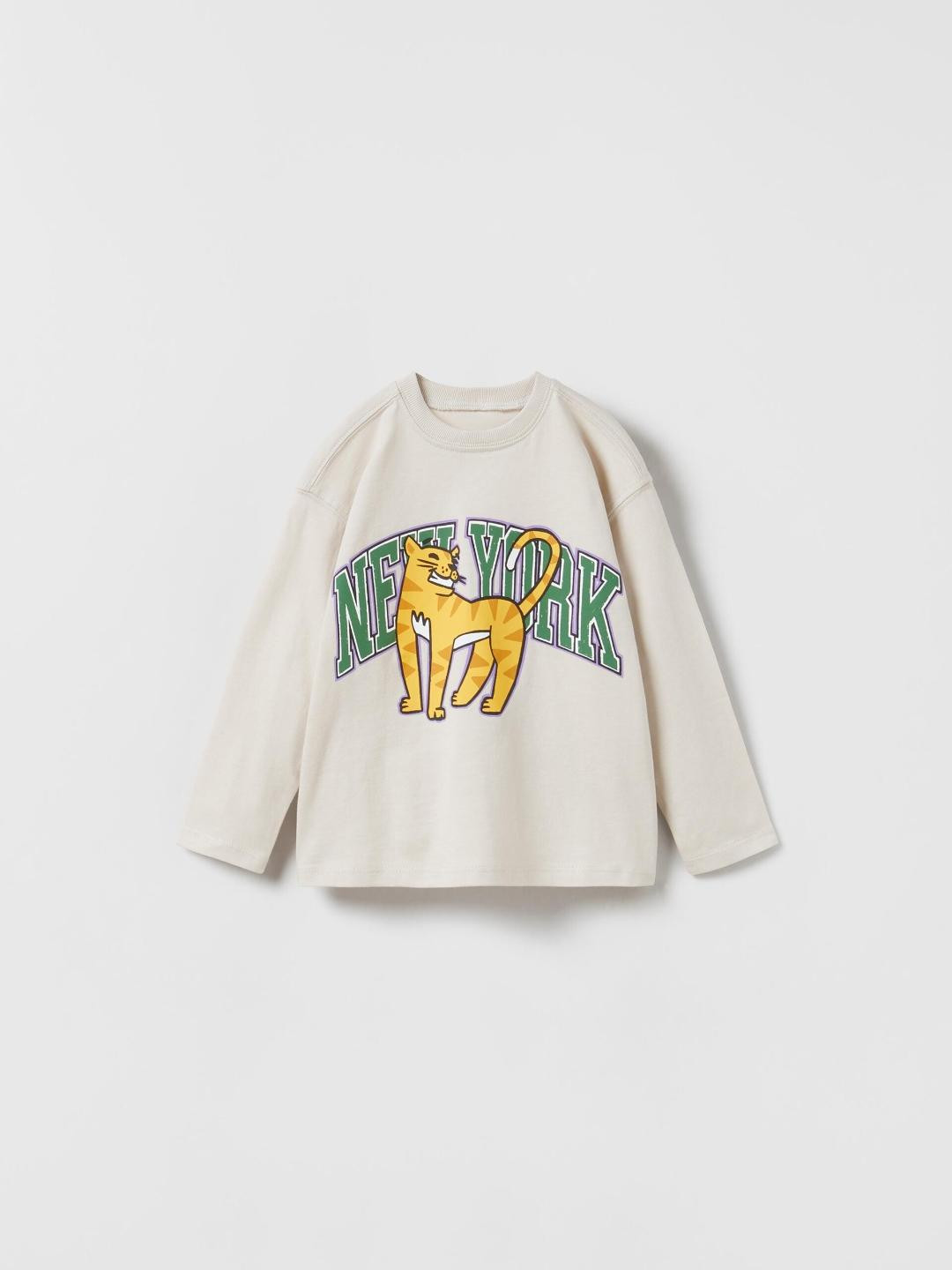 

ZARA Kids-Unisex White Tshirts