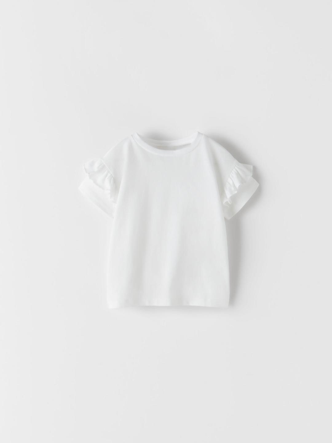 

ZARA Kids-Unisex White Tshirts