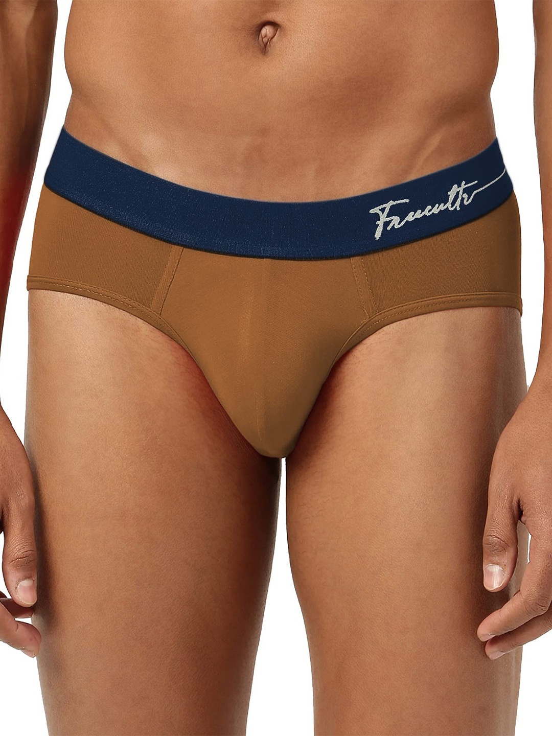 

FREECULTR Men Anti Bacterial Micromodal Basic Briefs, Brown