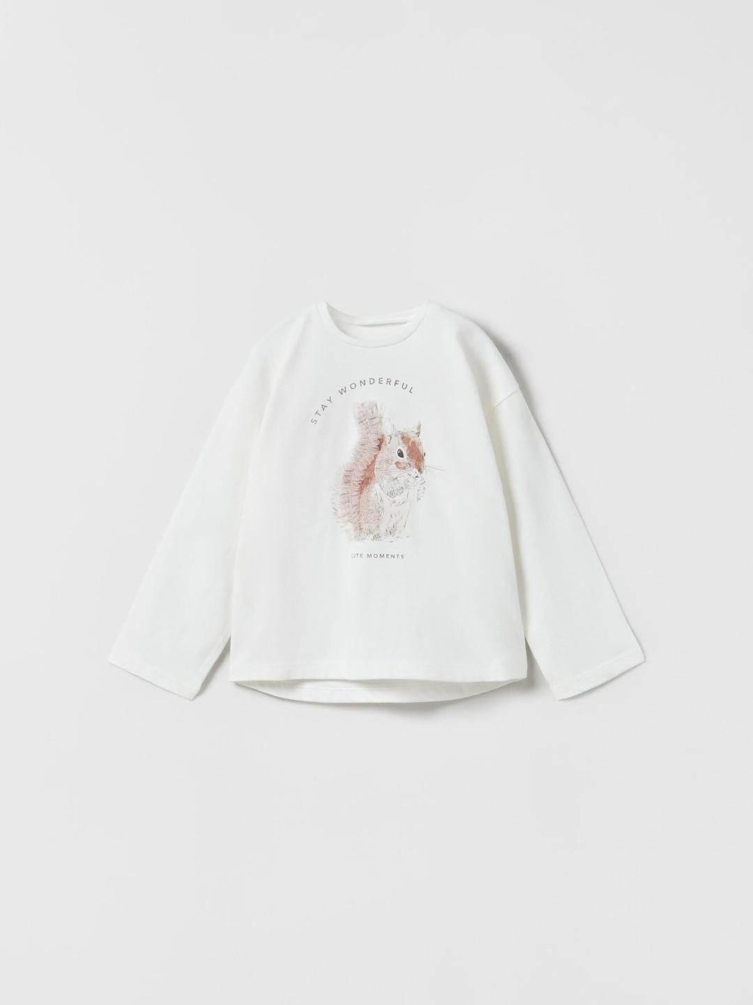 

ZARA Kids-Unisex White Tshirts
