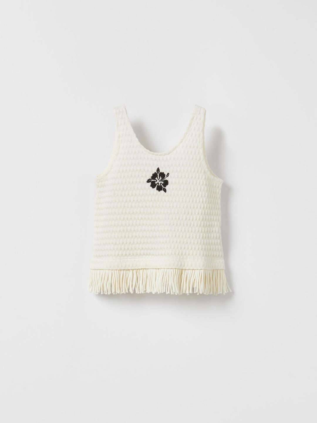 

ZARA Girls Beige Tshirts