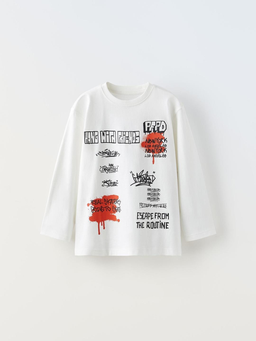 

ZARA Boys Beige Tshirts